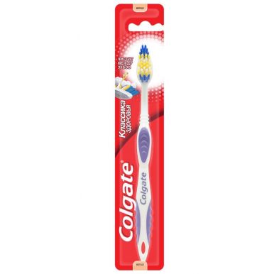 COLGATE FVN50307 зубная щетка КЛАССИКА PLUS, Классическая чистота, мягкая жесткость