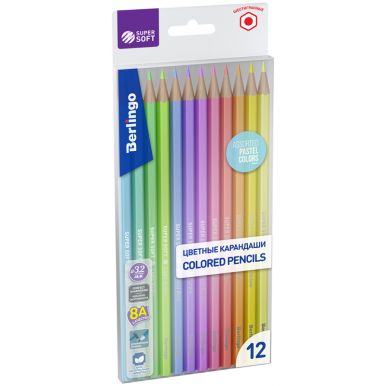 BERLINGO карандаши цветные super soft pastel 12цв