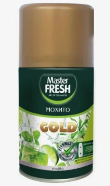 MASTER FRESH GOLD освежитель воздуха сменный баллон мохито 250мл