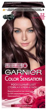 GARNIER COLOR SENSATIONAL крем-краска д/волос т.2.2 перламутровый черный