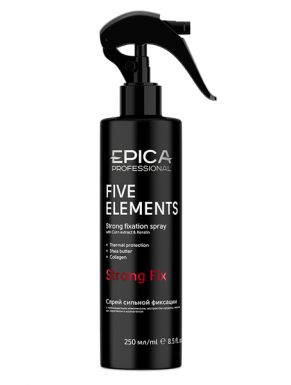 EPICA Спрей для волос сильной фиксации с термозащитным комплексом FIVE ELEMENTS, 250 мл