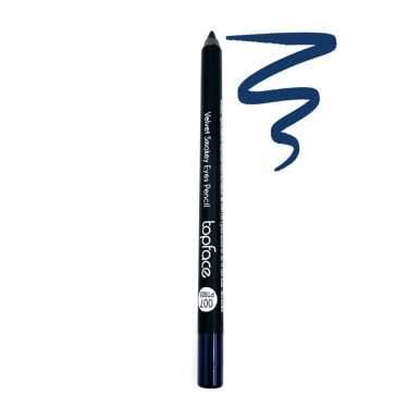 Topface Карандаш водостойкий для глаз Velvet SmokeyEyes Pencil, тон 07, NAVY BLUE