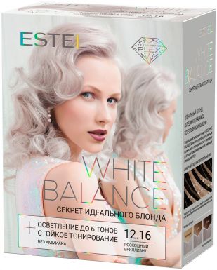 ESTEL WHITE BALANCE набор д/окрашивания волос т.12.16 роскошный бриллиант