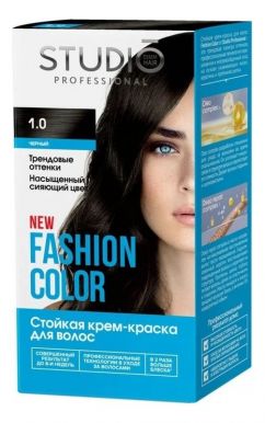 STUDIO краска д/волос fashion color чёрный 1.0