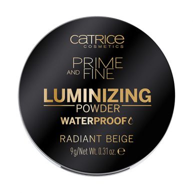 Catrice BS200 пудра компактная светоотражающая Prime And Fine Luminizing Powder WaterProof, тон 010