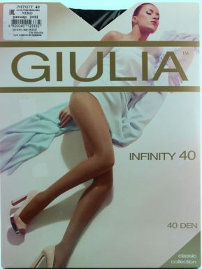 Колготки женские Giulia INFINITY 40, nero, 3/M
