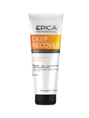 EPICA Deep Recover Маска для восстановления поврежденных волос с маслом сладкого миндаля и экстрактом ламинарии, 250 мл