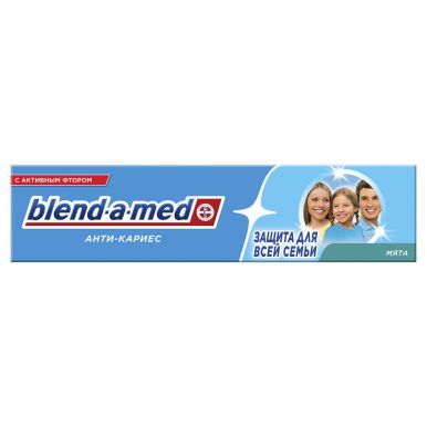 BLEND-A-MED паста зубная анти-кариес мята 100мл 368/201/450