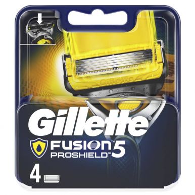 GILLETTE Fusion кассеты сменные д/бритья муж. рro shield 4шт__