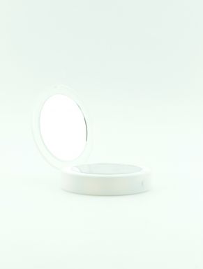 Uniel ULK-F70 Зеркало карманное с подсветкой 2AAA, WHITE