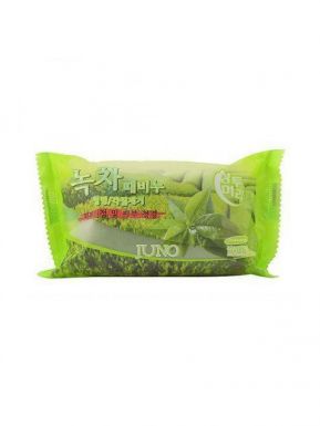 JUNO мыло-пилинг green tea 150г