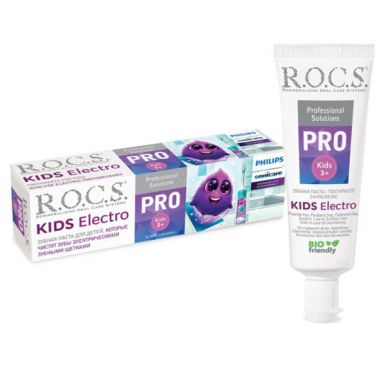 ROCS PRO Kids electro паста зубная детская 3-7 45г