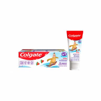 COLGATE паста зубная детская 6-9 лет арбуз без фторида 60мл