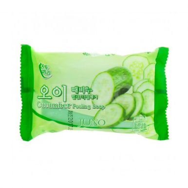 JUNO мыло-пилинг cucumber 150г