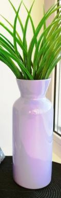 PASABAHCE ваза стекло дизайн бочка цв.нежно-сиреневый 25см 7736/250/rt029