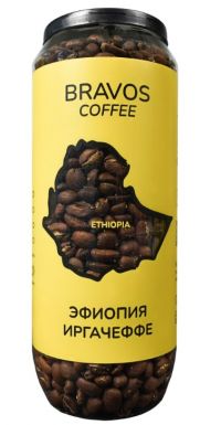 BRAVOS кофе эфиопия иргачеффе зерно 180г