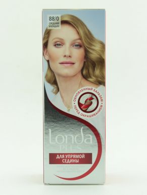 Londa Plus стойкая крем-краска, тон для волос, тон для упрямой седины 88/0 Средний блондин