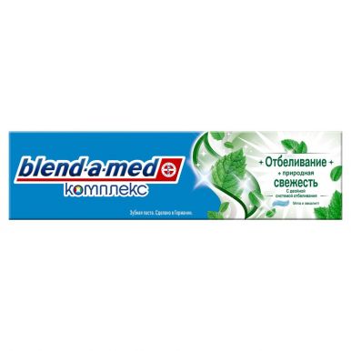 Blend-a-med зубная паста Комплекс 7 Кора дуба Отбеливание + Природная свежесть, 100 мл