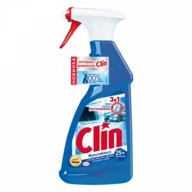 CLIN Средство для мытья окон Мультиблеск, Универсальное, 500 мл