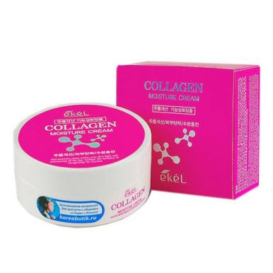 Ekel Крем для лица увлажняющий Moiusture Cream Collagen, 100 гр, артикул: 537252