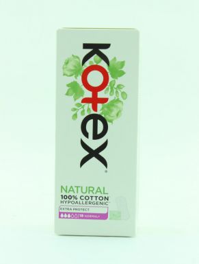 KOTEX NATURAL прокладки ежедневные normal+ 18шт
