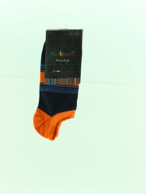 NATURE носки подростковые ультракороткие цветная полоска 946д р.20-22