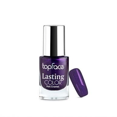 TopFace Лак для ногтей Lasting color, тон 52, фиолетовый перламутр, 9 мл