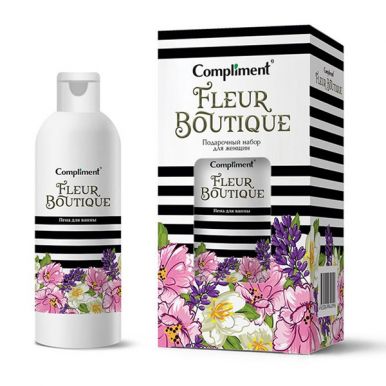 Compliment набор подарочный Fleur Boutique №1581 Bouquet пена для ванны, соль Эвкалипт, соль бергамот