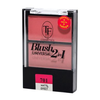 TF Двухцветные компактные румяна Universal Blush 2in1, CTBL07, тон 701