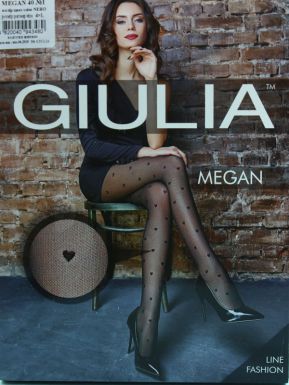 Колготки женские фантазийные Giulia Megan 01, nero, размер: 4/l