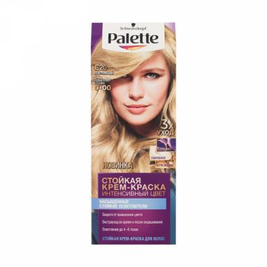 Palette Стойкая крем-краска для волос, E20 (0-00) Осветляющий, защита от вымывания цвета, 110 мл + 20 г