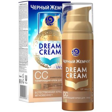 Черный жемчуг Dream Cream СС Крем-вуаль для лица Естественное сияние 50 мл