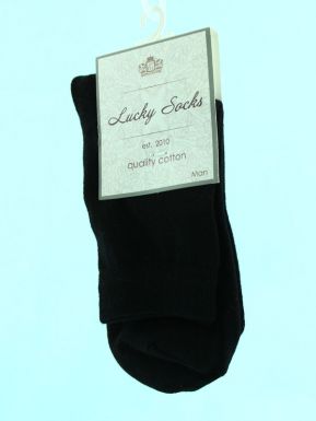 Lucky socks 0091-НМГ носки мужские (80/15/5) ЧЕРНЫЙ, 27