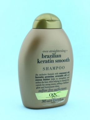 Шампунь разглаживающий OGX® для укрепления волос Бразильский Кератин 385 мл