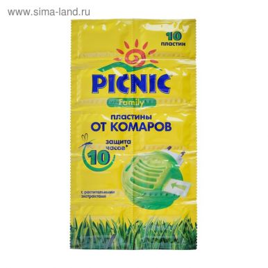 PICNIC Family пластины от комаров 10шт