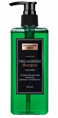 ORGANIC MEN шампунь д/всех типов волос парфюмированный megagreen 250мл