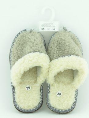 Обувь домашняя женская, пантолеты, артикул: 2148 w-Fur-w