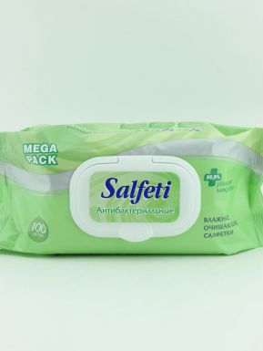 Salfeti antibac Mega pack №100 влажные салфетки антибактериальные с клапаном