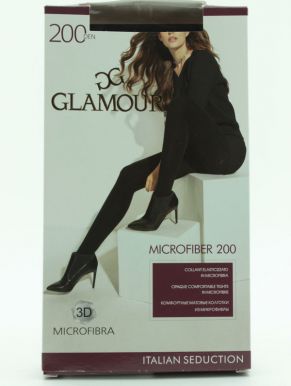 Glamour Колготки женские Microfiber  200 nero, 2