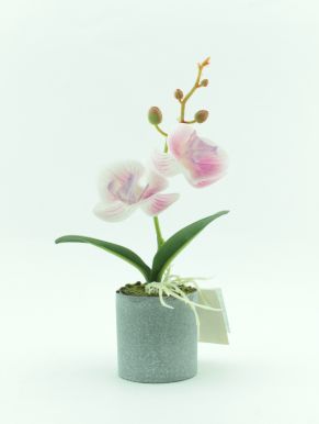 Растение декор. орхидея в горшке 8,5*24см RA19126-111