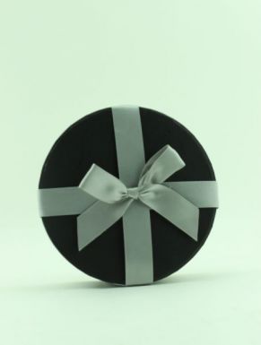 Коробка подарочная круглая цв.черный 20*9см 226KL-12-1L