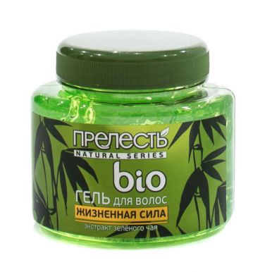 Прелесть Bio гель для укладки волос сильной фиксации с экстрактом зеленого чая, 250 мл