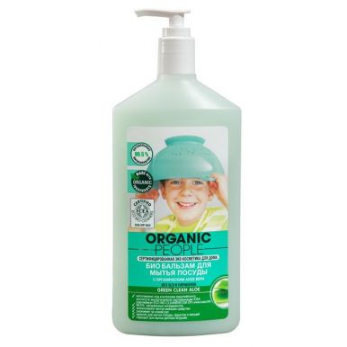 Organic People бальзам-био для мытья посуды Green clean Aloe, 500 мл