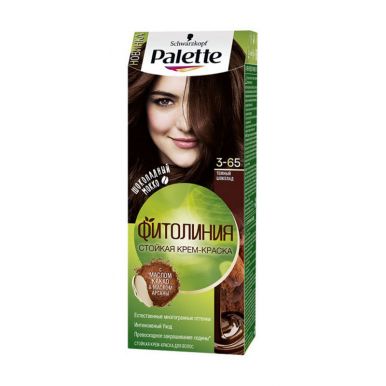 Palette Стойкая крем-краска для волос Фитолиния, 3-65 Темный шоколад, интенсивный уход, 110 мл