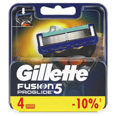 GILLETTE кассеты FUSION PROGLIDE 4 шт, артикул: FS226