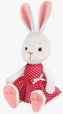 Игрушка мягкая крольчиха Молли в красном платье 25см 9335230