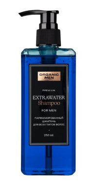 ORGANIC MEN шампунь д/всех типов волос парфюмированный extrawater 250мл