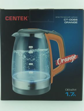 CENTEK электрочайник 1,7л 2200 Вт цв.orange CT-0065
