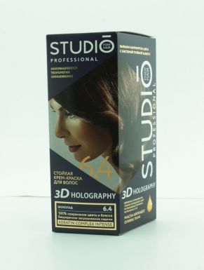 STUDIO 3D краска д/волос т.6.4 шоколад