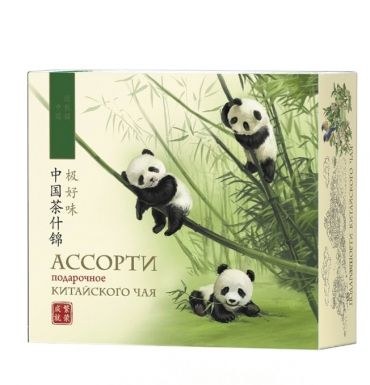 GREEN PANDA ассорти чая китайского нг 6 вкусов 24 пакетика по 2г